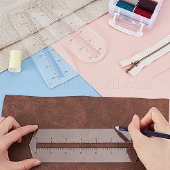 3 шт. 3 стиля индивидуального акрилового инструмента для шитья молнии&nbsp;TOOL-PH0001-93