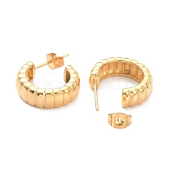 Серьги-гвоздики из нержавеющей стали 304 с ионным покрытием (IP)&nbsp;EJEW-F271-01G