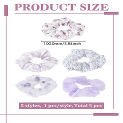 Резинки для волос в виде клеточки для девочек с цветочным узором&nbsp;OHAR-LP0002-31