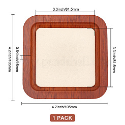 Квадратная деревянная тарелка для украшений&nbsp;AJEW-WH0401-71A