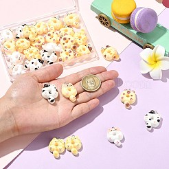 30 шт. 6 цвета непрозрачные подвески из смолы&nbsp;RESI-CJ0004-93