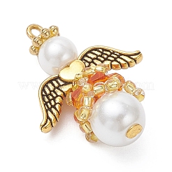 Подвески из перламутрового стекла и жемчуга&nbsp;PALLOY-MZ00978-04