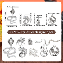 48шт 8 стиля подвески из сплава в тибетском стиле&nbsp;FIND-SC0018-09