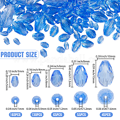 Граненые круглые стеклянные бусины&nbsp;GLAA-PA0001-05B
