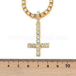 Подвеска в виде перевернутого христианского креста из сплава&nbsp;NJEW-P333-01G