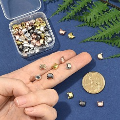 60шт 6 цвета гальванические стеклянные бусины&nbsp;EGLA-YW0005-70