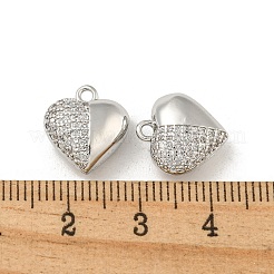 Латунные микропаве прозрачные кубические циркониевые подвески&nbsp;KK-Z057-05P