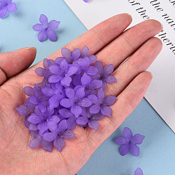 Матовые акриловые колпачки из бисера&nbsp;X-MACR-S371-05A-747