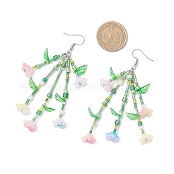 Болтающие серьги из стекла&nbsp;EJEW-TA00678