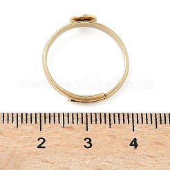 Регулируемая латунные сеттинги площадку кольцо&nbsp;KK-K414-10D-G