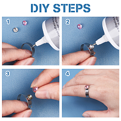 100 шт. оправа для страз из нержавеющей стали 304&nbsp;STAS-UN0030-67