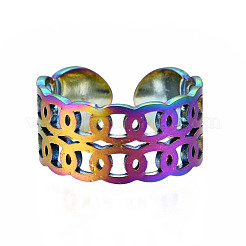 Полые открытые манжетные кольца&nbsp;RJEW-N038-026