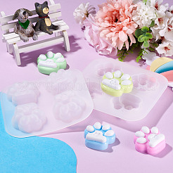 Diy кошачья лапа печатает помадку силиконовые Молды&nbsp;DIY-TAC0015-32B