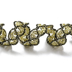 Волнистая кружевная отделка из полиэстера&nbsp;OCOR-K007-04A