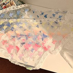 3шт. 3-х цветный полиэстеровый треугольный платок&nbsp;AJEW-CY0001-69