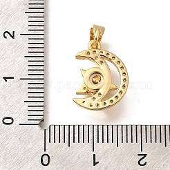 Подвески из латуни с микропаве из циркония&nbsp;KK-R212-04G-01