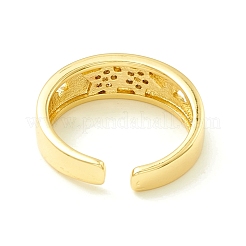 Прозрачное кольцо-манжета со звездой из кубического циркония для женщин&nbsp;ZIRC-P096-18G