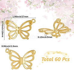 60 шт. полые подвески из сплава&nbsp;FIND-SC0014-41G