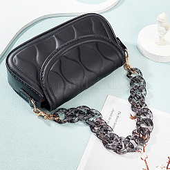 Леопардовый принт акриловые ручки для сумок с цепочкой&nbsp;FIND-WH0120-03B