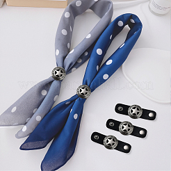 6 шт. из искусственной кожи с латунной пряжкой для шарфа&nbsp;AJEW-CL0001-69