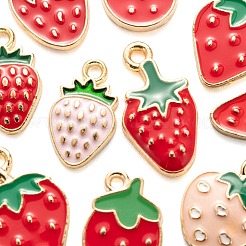 100 шт. 10 стильные подвески из светлого золотого сплава с эмалью&nbsp;ENAM-LS0001-66