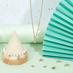 10 шт. 2 стиля подвески из латуни с прозрачным кубическим цирконием&nbsp;KK-BBC0005-43