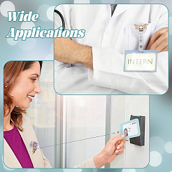 6 шт. выдвижные держатели для значков из сплава со стразами&nbsp;HJEW-NB00305