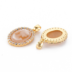 Подвески из латуни сиреневый кубический цирконий&nbsp;KK-N233-121C-NF