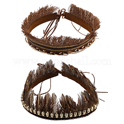 2 шт. 2 стиля шляпных лент из перьев&nbsp;DIY-GF0011-61