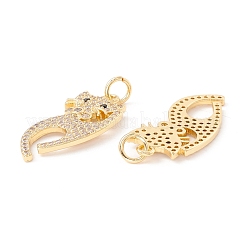 Латунные микро проложить кубического циркония подвески&nbsp;ZIRC-P098-06G