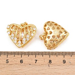 Подвески-медальоны из латуни с микропаве&nbsp;KK-Z140-29G