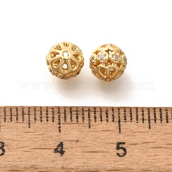 Покрытие стойки латунь микропаве прозрачные кубические циркониевые бусины&nbsp;KK-H508-20G