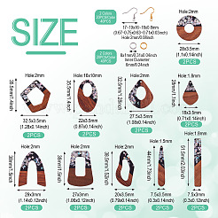 Набор для изготовления двухцветных серег с подвесками своими руками&nbsp;DIY-TA0009-01B