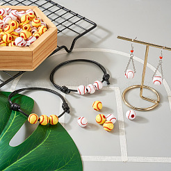 200 шт. 2-х цветные непрозрачные акриловые круглые бусины&nbsp;SACR-BY0001-02