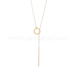 Ожерелья-лариаты из нержавеющей стали 304&nbsp;STAS-OY010-09G