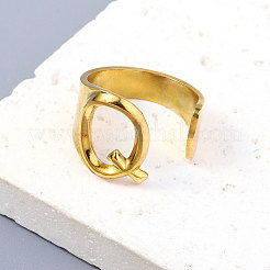 Вакуумное покрытие pvd 201 манжетные кольца из нержавеющей стали&nbsp;RJEW-Z032-01G-Q