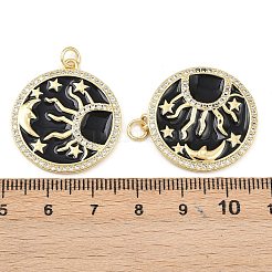 Кулоны с фианитами из латуни&nbsp;KK-L251-23G-02