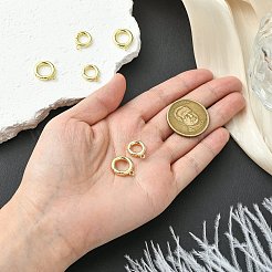 6 шт. 2 стиля стоечные застежки с пружинным затвором из латуни&nbsp;KK-CJ0002-61