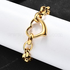 Браслеты с подвесками из нержавеющей стали 304&nbsp;LS-BJEW-Q050-02G