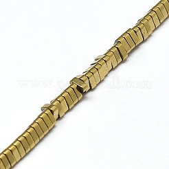 Гальванизировать немагнитных синтетический гематит бисер пряди&nbsp;G-I093-04