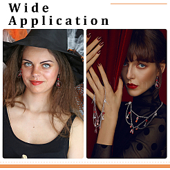 Тематика Хэллоуина ведьмы 80 шт 4 стиля тибетский стиль цинковый сплав подвески&nbsp;TIBEP-PH0001-87