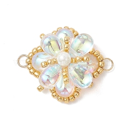 Подвески-соединители из стеклянных и бисера&nbsp;PALLOY-MZ01183