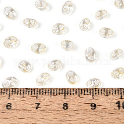 Прозрачные цвета блеск стеклянный бисер&nbsp;SEED-N008-09G