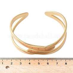 Браслеты-манжеты из нержавеющей стали 304 для женщин&nbsp;BJEW-U032-15G