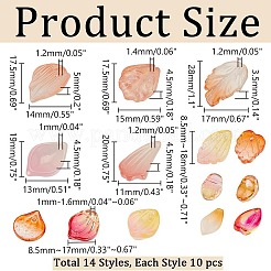 140 шт. 14 стильных сверкающих стеклянных подвески&nbsp;GLAA-AR0001-54