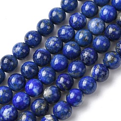 Нитки бусины из натурального ляписа-лазури&nbsp;G-K366-G03-6mm