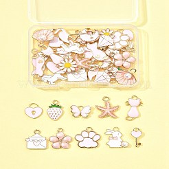 40шт 20 стиля подвески из сплава с эмалью&nbsp;ENAM-FS0003-33