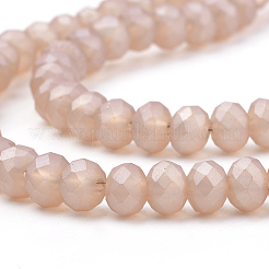 Стеклянные бусины с гальваническим покрытием &nbsp;X-EGLA-S141-8mm-03G