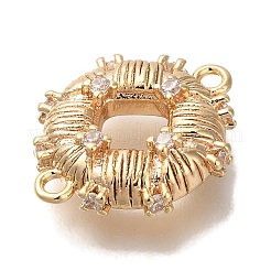 Латунь микро проложить соединения люстры компонентов кубического циркония&nbsp;KK-U038-10G