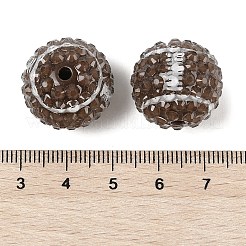 Спортивная тематика непрозрачные акриловые смоляные бусины&nbsp;MACR-U010-01D